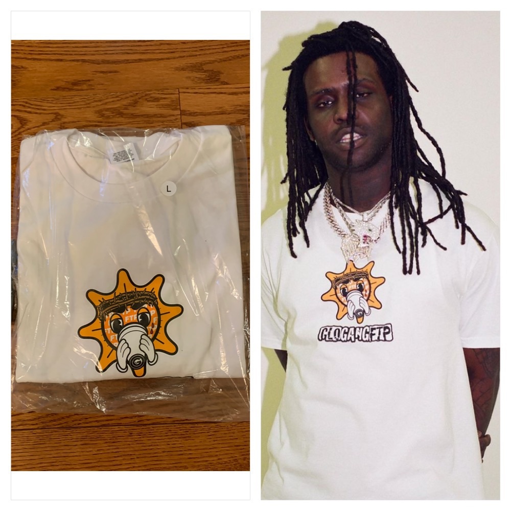 FTP X GloGang Tee white